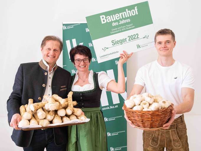 Franz, Ursula und Sebastian Tappauf © LK-Stmk/Alexander Danner