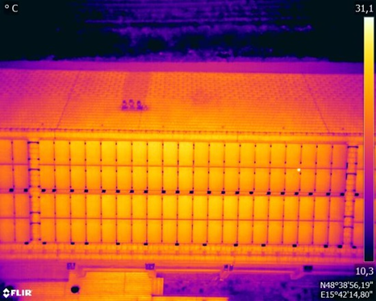 Durch eine fehlerhafte Zelle kann die Gesamtleistung der PV Anlage drastisch sinken. © LK Niederösterreich Durch eine fehlerhafte Zelle kann die Gesamtleistung der PV Anlage drastisch sinken. © LK Niederösterreich