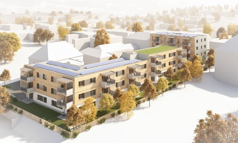 Mitte 2023 können die Bewohner ins in Holzbauweise errichtete  Baumwerk  in Freistadt einziehen..jpg © TP3Architekten   Gunther Mühllehner Mitte 2023 können die Bewohner ins in Holzbauweise errichtete  Baumwerk  in Freistadt einziehen..jpg © TP3Architekten   Gunther Mühllehner