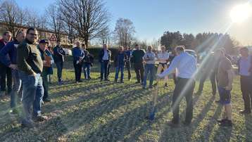 Feldbegehung in St. Florian mit DI Hubert Köppl, 24. März 2022