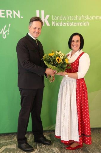Präsdient Johannes Schmuckenschlager und Waltraud Strobl.jpg © Elisabeth Heidegger/LK Niederösterreich