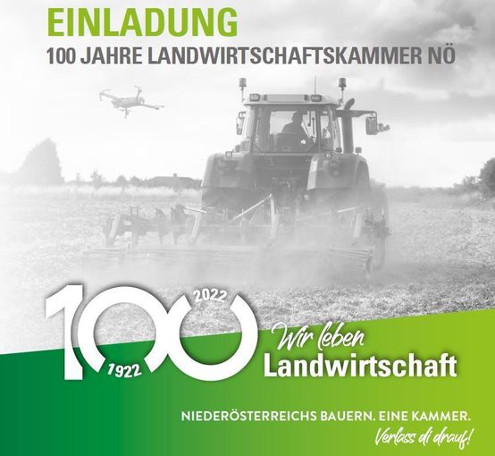 Einladung Festveranstaltung 100 Jahre LK NÖ.jpg © LK Niederösterreich