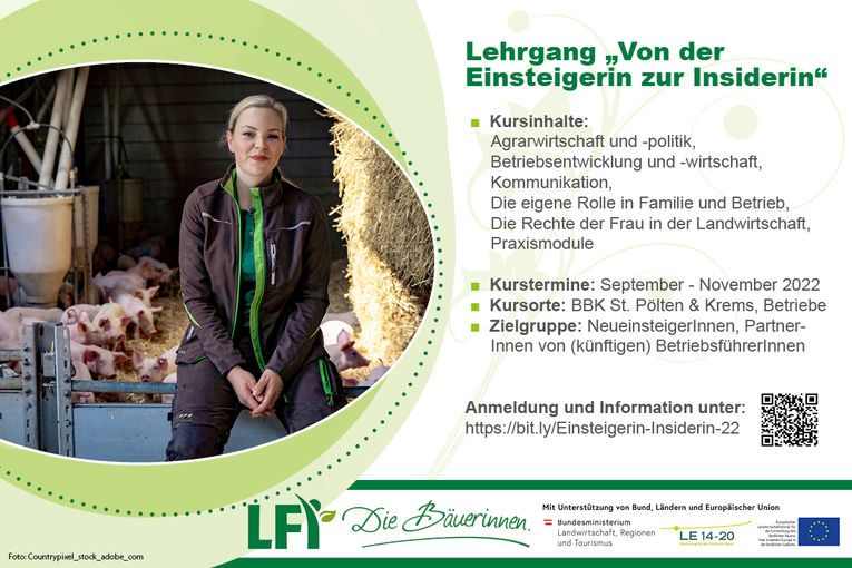 Sharebild_Die Bäuerinnen_Lehrgang Einsteigerin zur Insiderin.jpg © LKNÖ