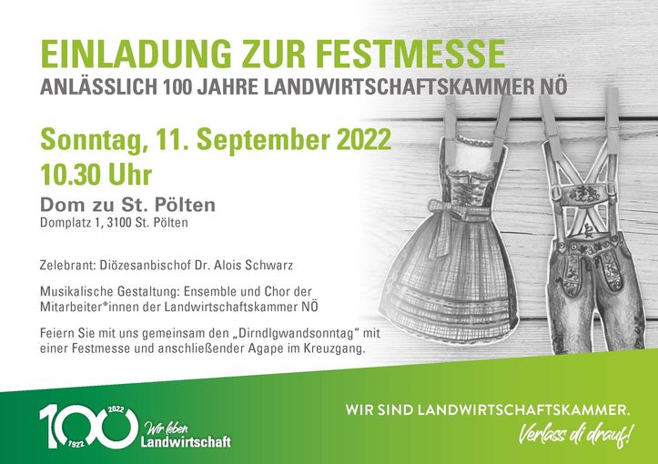 Einladung_Festmesse.jpg © LK Niederösterreich Einladung_Festmesse.jpg © LK Niederösterreich
