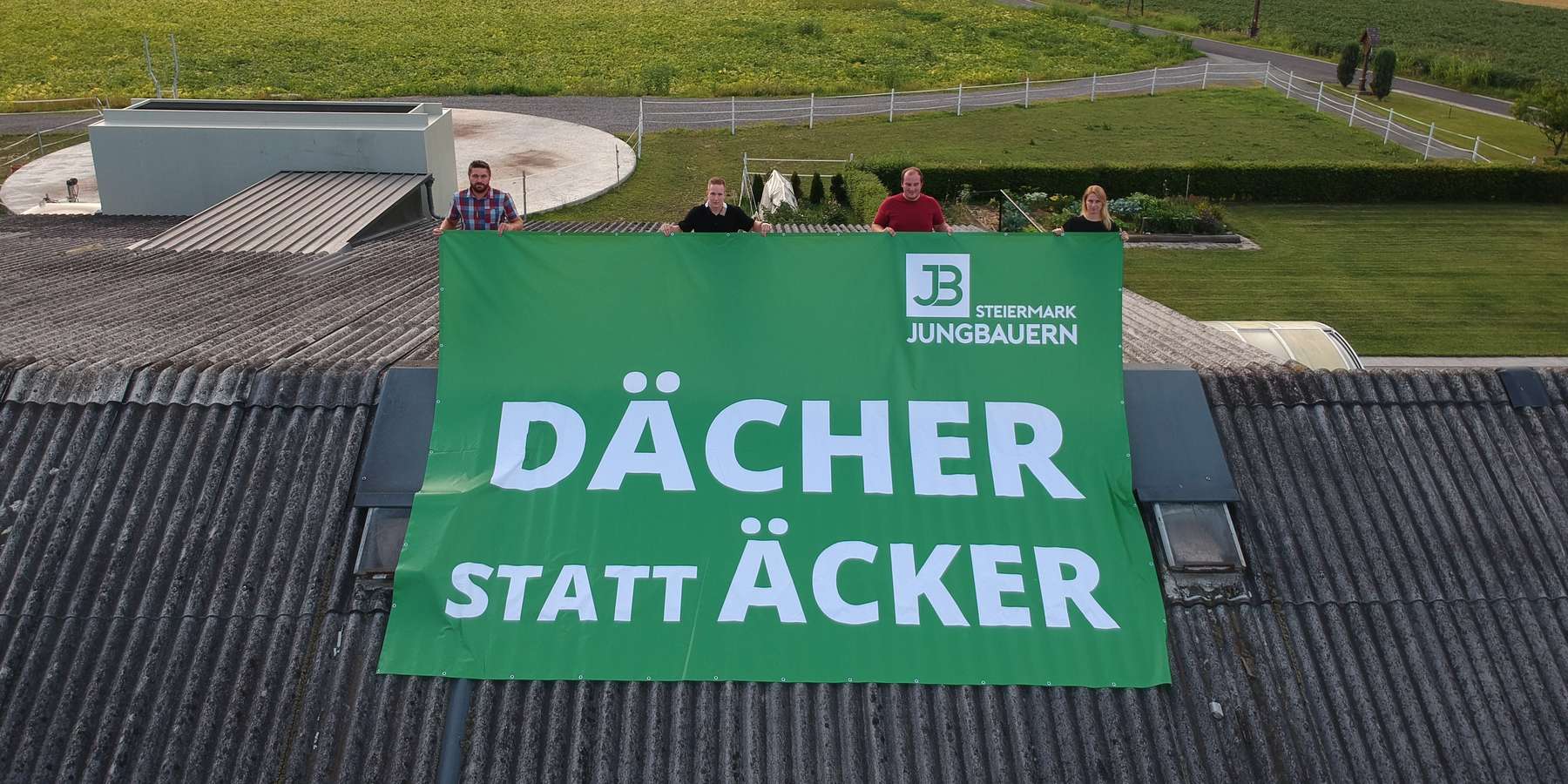 Dächer statt Äcker © Bauenbund