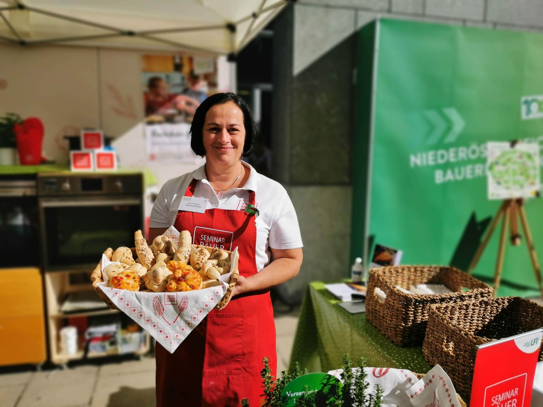 Apfelsaft pressen beim Landhausfest am Samstag, 3. September in St. Pölten.