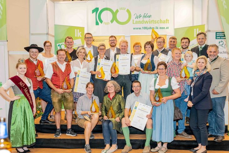 Verleihung der Auszeichnung "Edler Tropfen" beim Branchentreff bei der Gartenbaumesse in Tulln