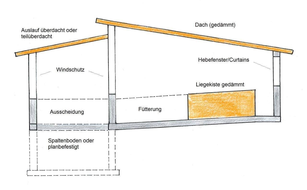 Außenklimastall für Schweine © Gottfried Etlinger/LK Niederösterreich Außenklimastall für Schweine © Gottfried Etlinger/LK Niederösterreich