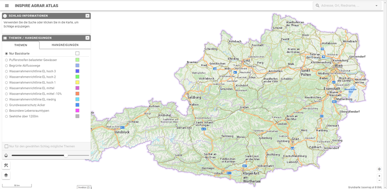 Der neue Agraratlas bietet Hilfestellungen für die Erfüllung von ÖPUL-Maßnahmenanforderungen. Der neue Agraratlas bietet Hilfestellungen für die Erfüllung von ÖPUL-Maßnahmenanforderungen.