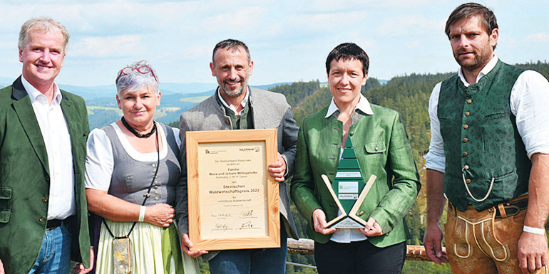 Waldwirtschaftspreisträger Maria und Johann Willingshofer