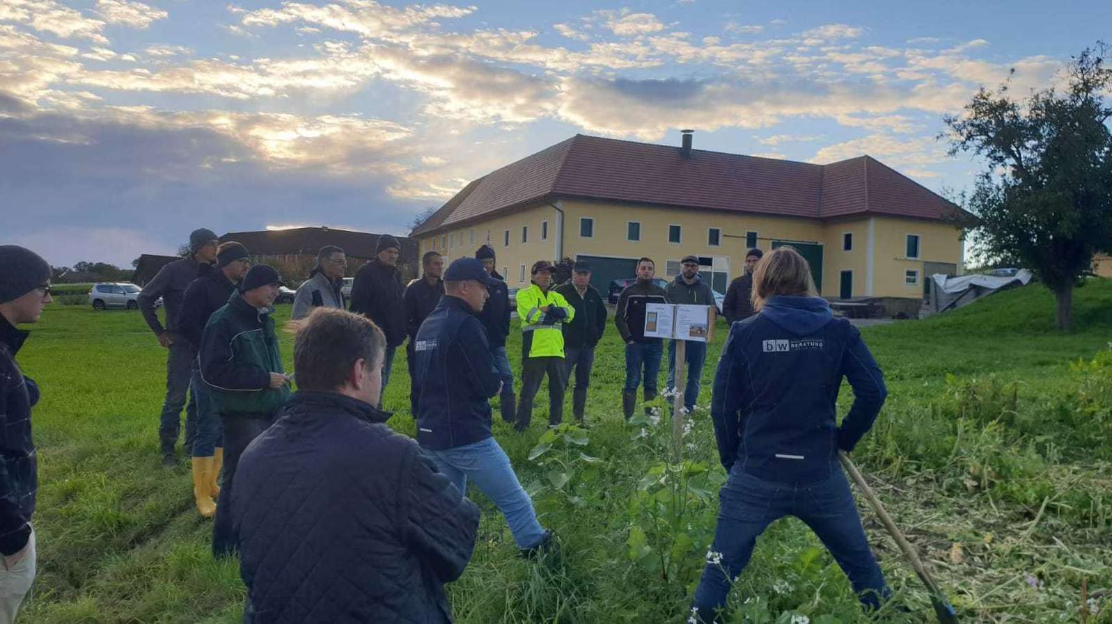 Feldbegehung zum Zwischenfruchtanbau in Wolfern, 27. September 2022