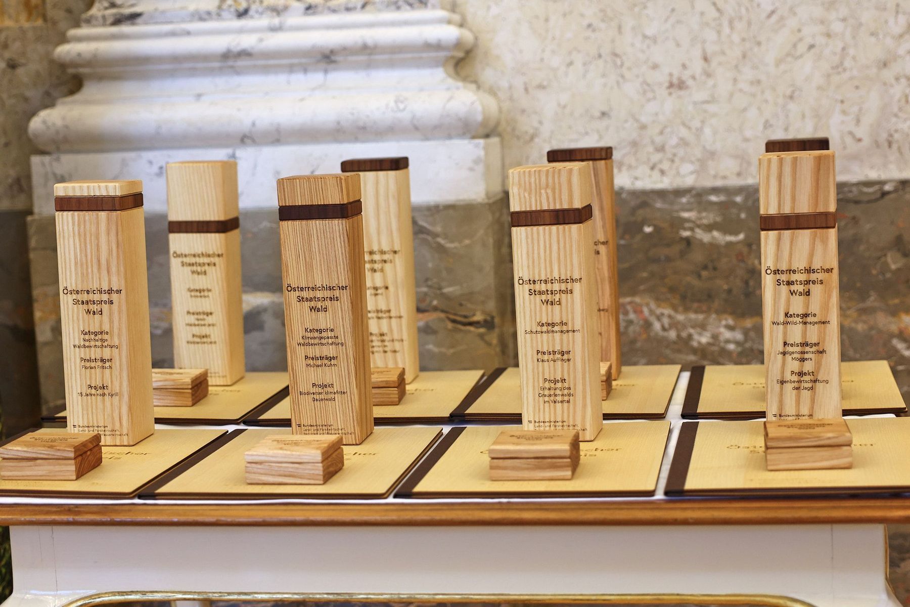 Staatspreisverleihung Wald 2022: Die Preisträger aus Niederösterreich © BML/Moritz-Scheer Staatspreisverleihung Wald 2022: Die Preisträger aus Niederösterreich © BML/Moritz-Scheer
