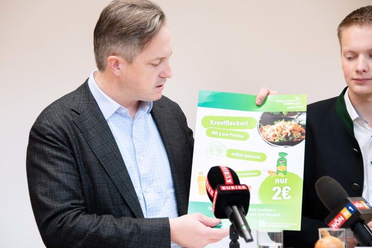 Initiative  Selbstbewusst kochen  zeigt, wie man mit selbst kochen Geld sparen kann. © Eva Lechner/LK Niederösterreich