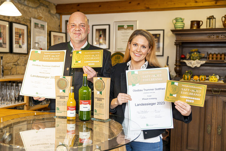 Doppellandessieger: Jennifer und Gottfried Trummer © LK Steiermark/Foto Fischer