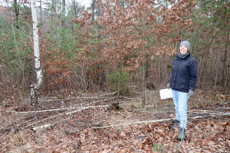 Forstwirtschaftsmeisterin Sandra Tuider setzt auf Naturverjüngung und Jagd.