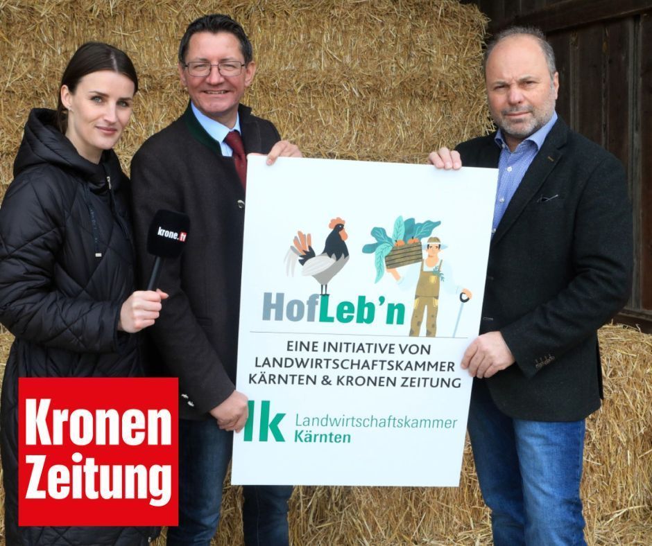 Redakteurin Elisa Aschbacher, LK-Präsident Siegfried Huber und Krone-Chefredakteur Hannes Mößlacher freuen sich darauf, bäuerliche Themen der Krone-Leserschaft zugänglich zu machen..jpg © Frießnegger Redakteurin Elisa Aschbacher, LK-Präsident Siegfried Huber und Krone-Chefredakteur Hannes Mößlacher freuen sich darauf, bäuerliche Themen der Krone-Leserschaft zugänglich zu machen..jpg © Frießnegger