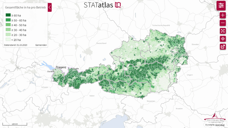 Landkarte Österreich Landkarte Österreich
