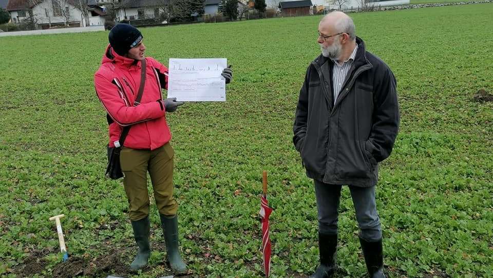 Feldbegehung im Bezirk Perg, 15. März 2023 Feldbegehung im Bezirk Perg, 15. März 2023