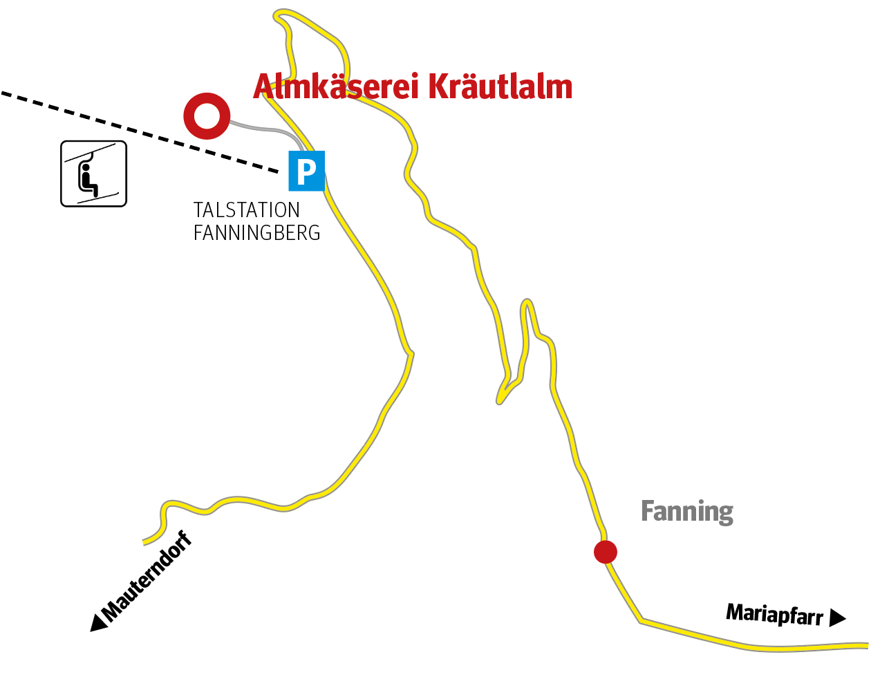 Wegbeschreibung zur Kräutlalm © Salzburger Bauer