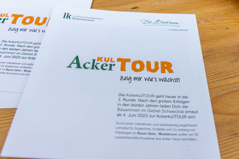 Eröffnung der AckerkulTOUR 2023 © Die Bäuerinnen im Gebiet Schwechat Eröffnung der AckerkulTOUR 2023 © Die Bäuerinnen im Gebiet Schwechat