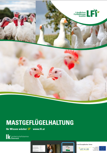 Cover Broschüre Mastgeflügelhaltung © LFI