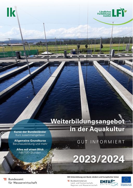Cover Weiterbildungsbroschüre Aquakultur © LK NÖ