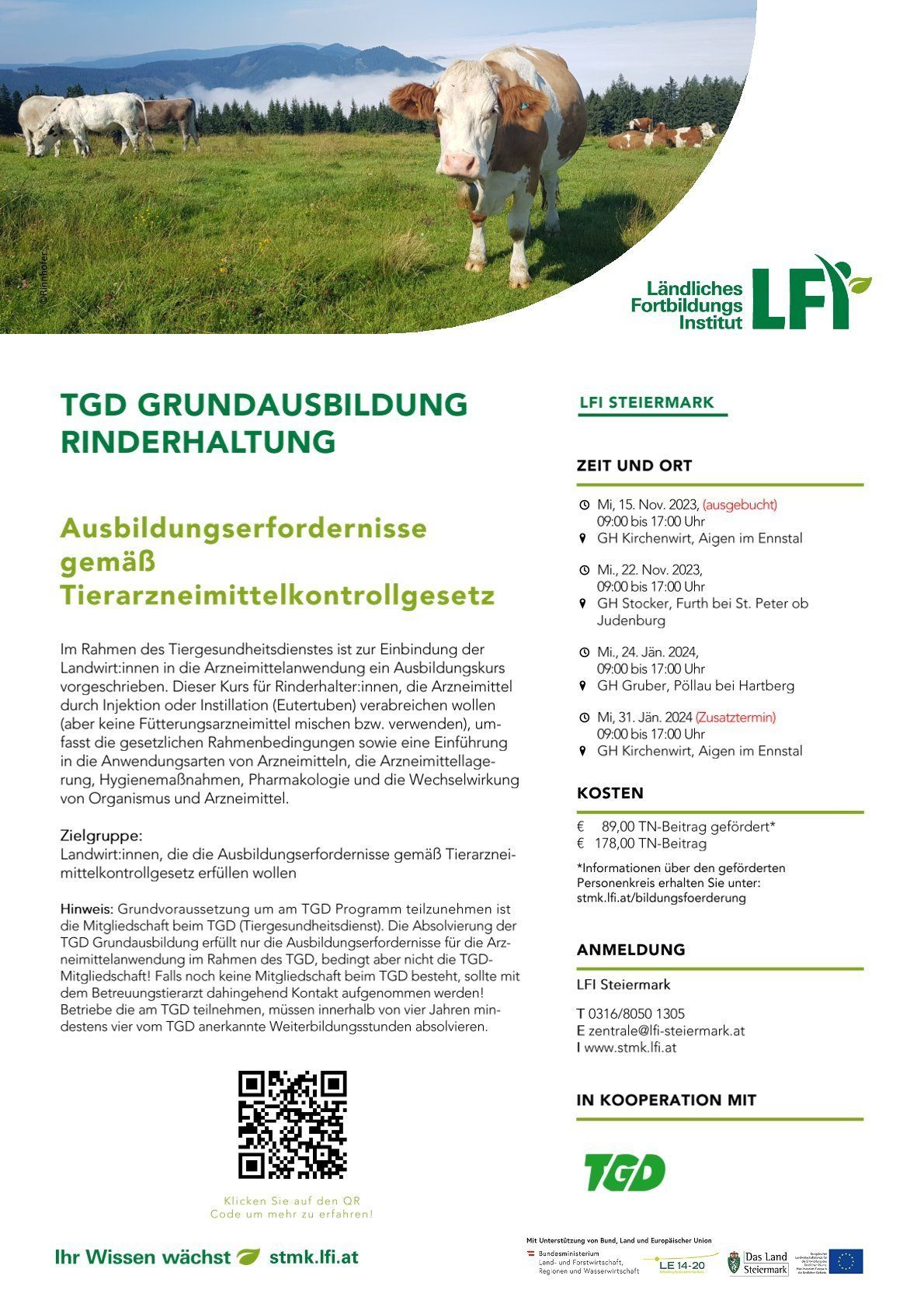 TGD Grundausbildung_Rinderhaltung.jpg © Archiv