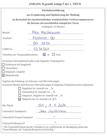 Tierhaltererklärung für alle Schweinehalter  ab 2024 Pflicht.jpg © Archiv Tierhaltererklärung für alle Schweinehalter  ab 2024 Pflicht.jpg © Archiv