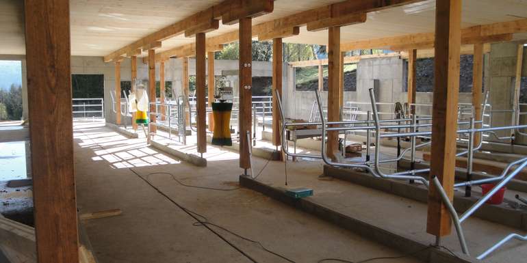 Baustelle-Stall © Kniepeiss Baustelle-Stall © Kniepeiss