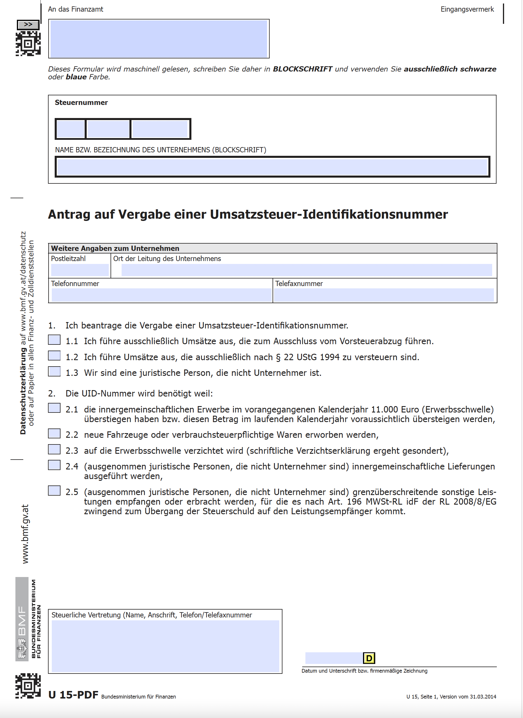 Formular U15.png © LK Salzburg Formular U15.png © LK Salzburg