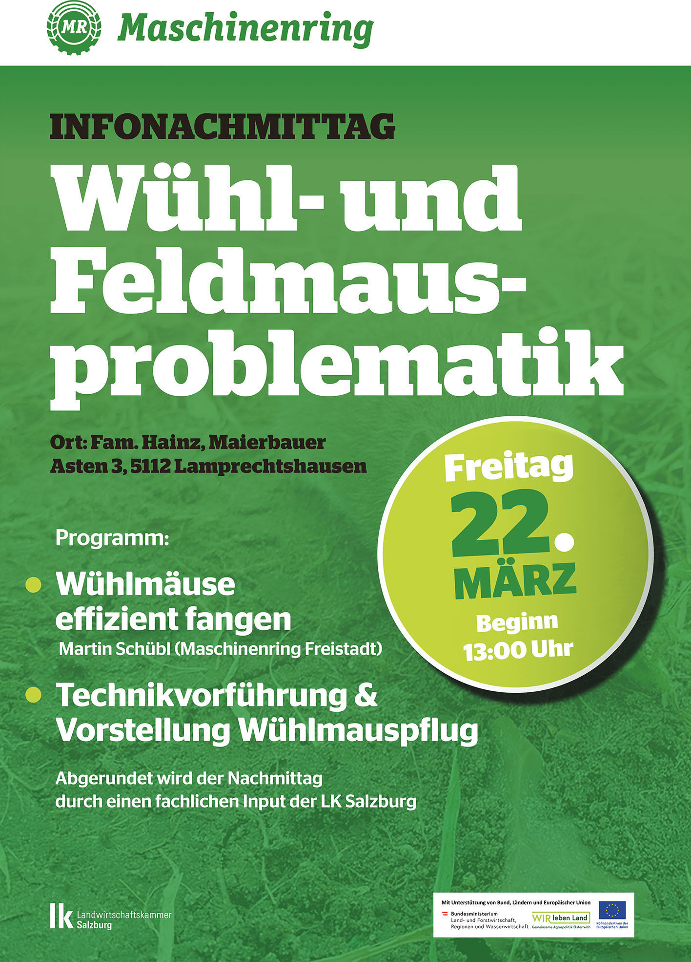 Wühlmäuse  erfolgreich unter Kontrolle halten.jpg © Maschinenring Salzburg Wühlmäuse  erfolgreich unter Kontrolle halten.jpg © Maschinenring Salzburg