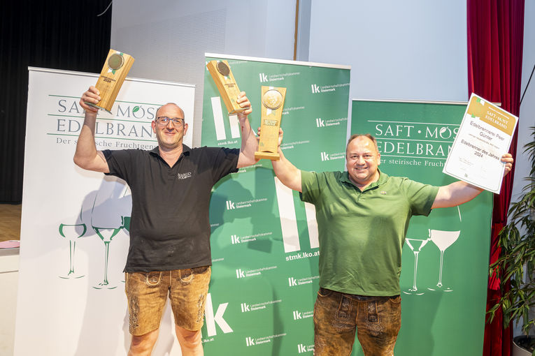 Günter und Robert Peer - Edelbrenner des Jahres 2024 © LK Steiermark/Foto Fischer