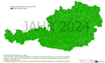 Schnittzeitpunkt-Vorverlegung 2024