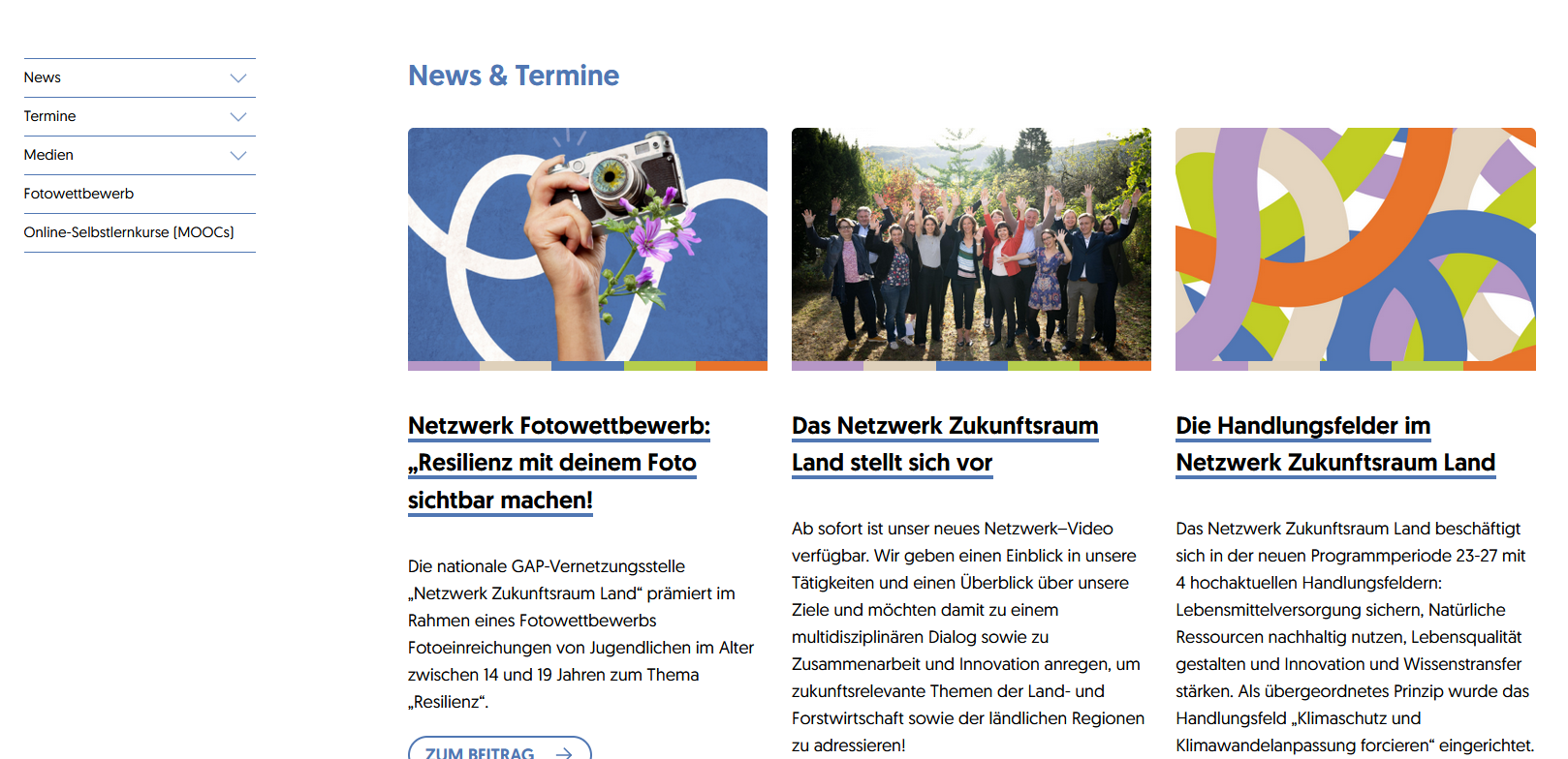 Netzwerk Zukunftsraum Land-Homepage2.png © Netzwerk Zukunftsraum Land