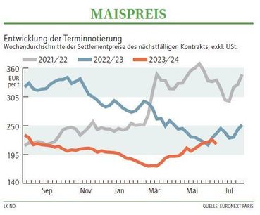 Grafik Maispreis 25_2024.jpg © LK NÖ