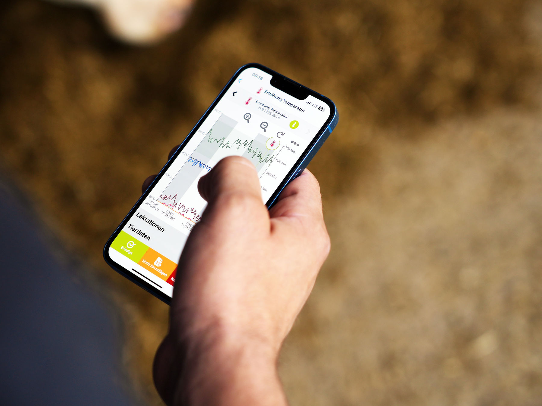 Smartphone App © smaXtec/Phillip Heyelmann Smartphone App © smaXtec/Phillip Heyelmann