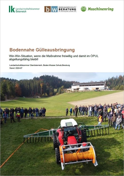 Cover_Bodennahe Gülleausbringung © BWSB