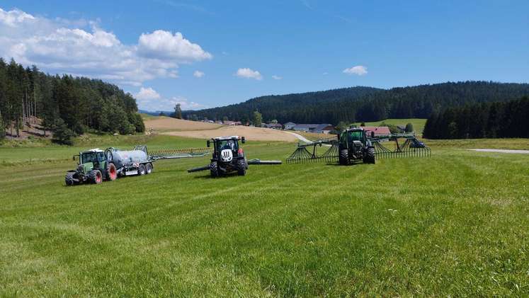 Eindrücke vom Bauernstammtisch "bodennahe Gülleausbringung" in Kerschaum - Rainbach im Mühlkreis bei Familie Ottensamer, 6. Juli 2024