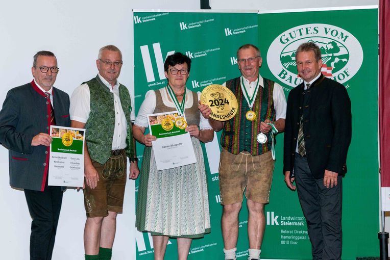 Landessieger Maria und Josef Matzhold aus des Südoststeiermark © Kristoferitsch