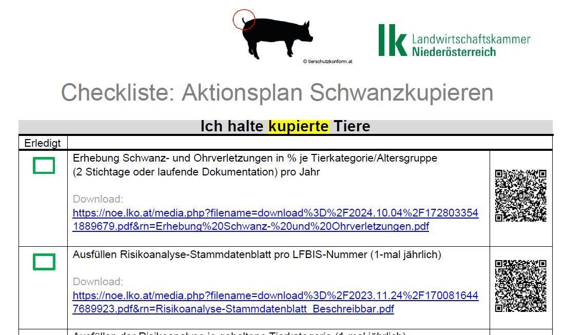 Checkliste Aktionsplan.jpg © LK Niederösterreich