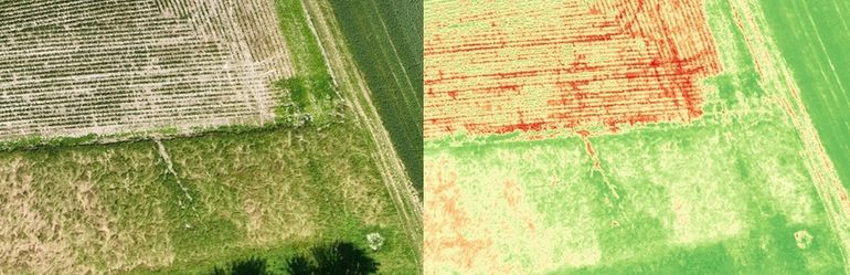 Auswertung von Drohnenaufnahmen auf Erosionsspuren.jpg © wpa Auswertung von Drohnenaufnahmen auf Erosionsspuren.jpg © wpa