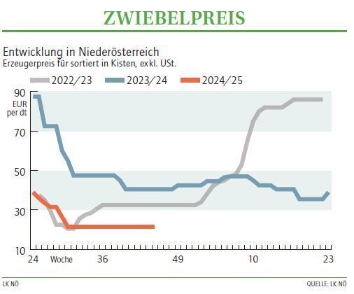 Grafik Zwiebelpreis 45_2024.jpg © LK NÖ Grafik Zwiebelpreis 45_2024.jpg © LK NÖ