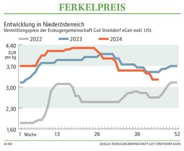 Grafik Ferkelpreis 46_2024.jpg © LK NÖ Grafik Ferkelpreis 46_2024.jpg © LK NÖ