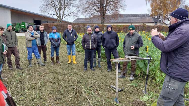 Gemüsefeldbegehung - Boden - Gewässer - Zwischenfruchtanbau, 11. November 2024 in Pupping