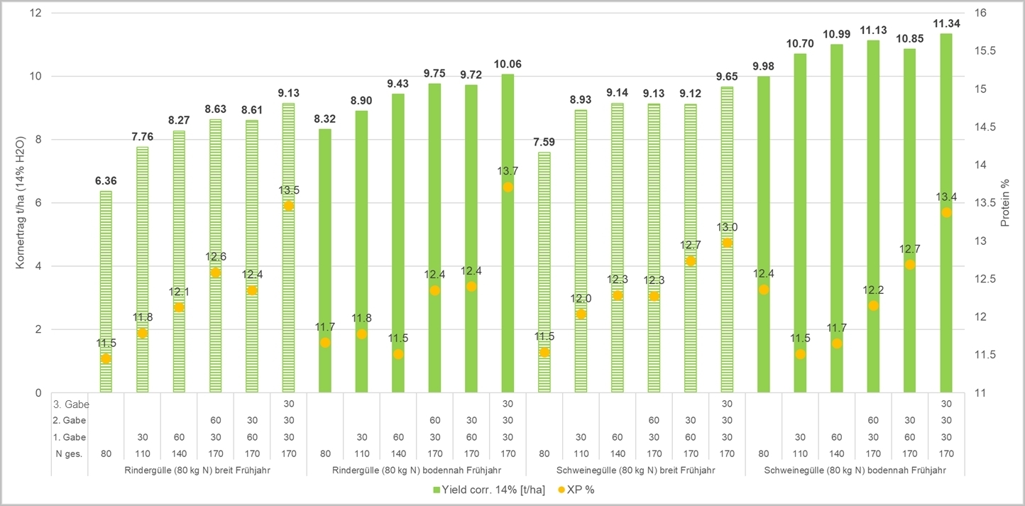 Abbildung 5 Vergleich Rinder- und Schweinegülle Winterweizen, Ergebnisse 2022.jpg