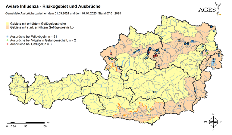 csm_HPAI_Ausbrueche_Risikogebiet_DE_7a15b0fe68.png © ages