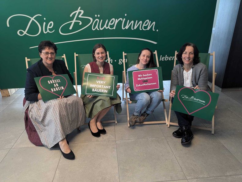 (v.l.) Johanna Klampfl, Manuela Mauthner, Eva Berthold-Leisser, Loisi Schmid