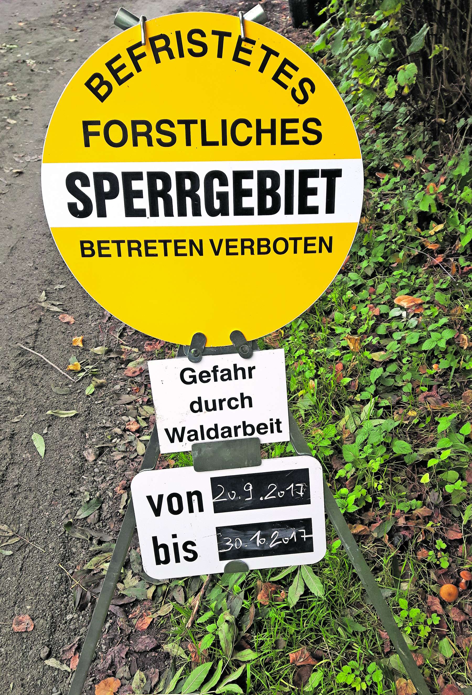 Arbeitssicherheit Sperrgebiettafel.jpg © LKÖ Arbeitssicherheit Sperrgebiettafel.jpg © LKÖ