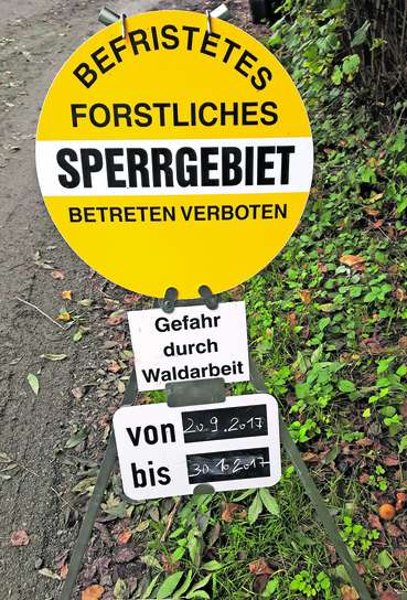 Arbeitssicherheit Sperrgebiettafel.jpg © LKÖ Arbeitssicherheit Sperrgebiettafel.jpg © LKÖ