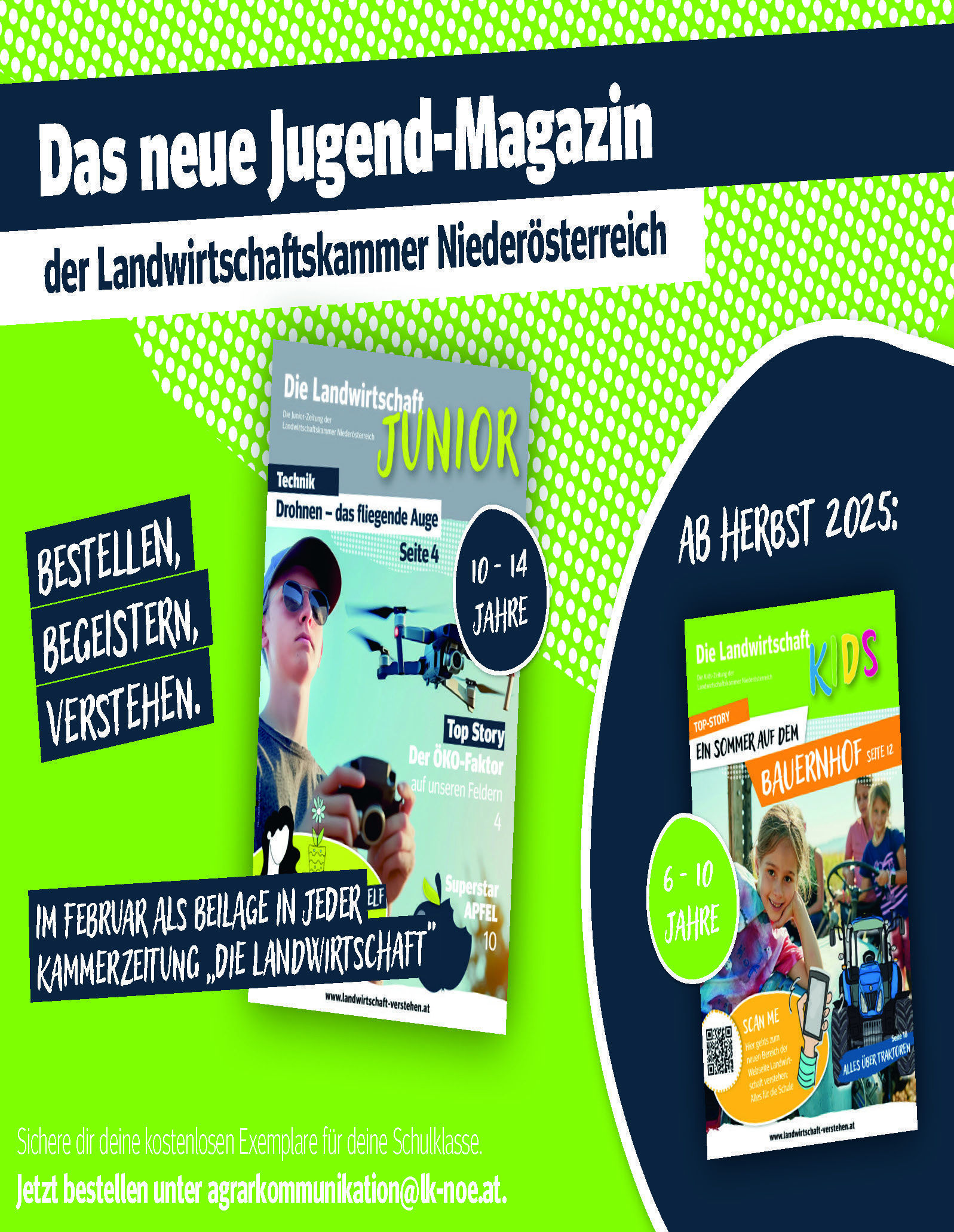 Das neue Jugend-Magazin der LK NÖ © Anna Gindl/LK Niederösterreich Das neue Jugend-Magazin der LK NÖ © Anna Gindl/LK Niederösterreich